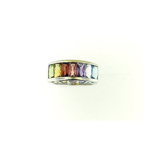 Multi-Color Topaz Ring