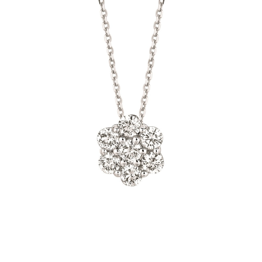 FLOWER DIAMOND NECKLACE Alpha Jewelers