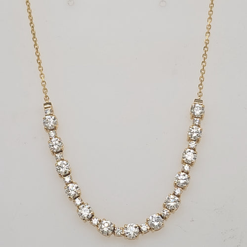 Half Neck Tennis Necklace