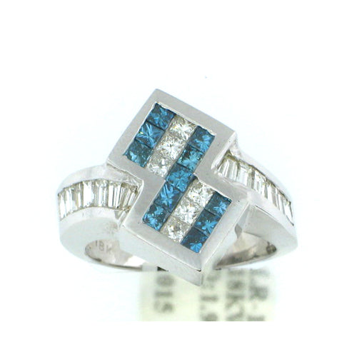 Fancy Blue Diamond Ring