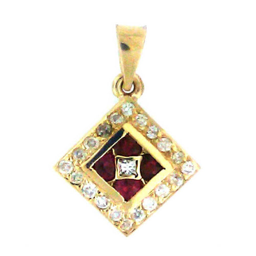 Diamond Ruby Pendant