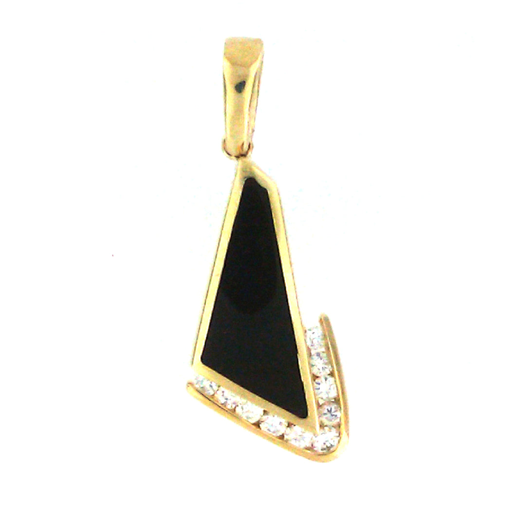 Onyx Diamond Pendant