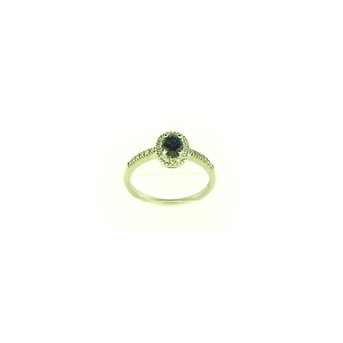 Halo Sapphire Diamond Ring