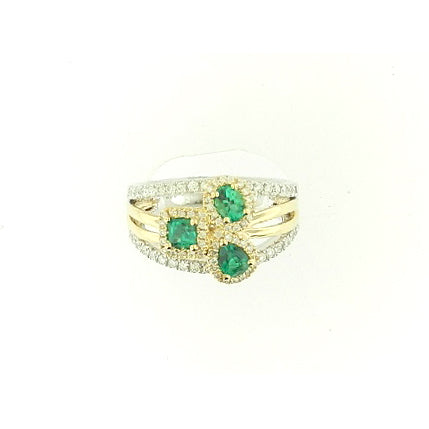 Multi Stone Emerald Ring