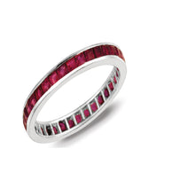 CHANNEL SET RUBY ETERNITY RING